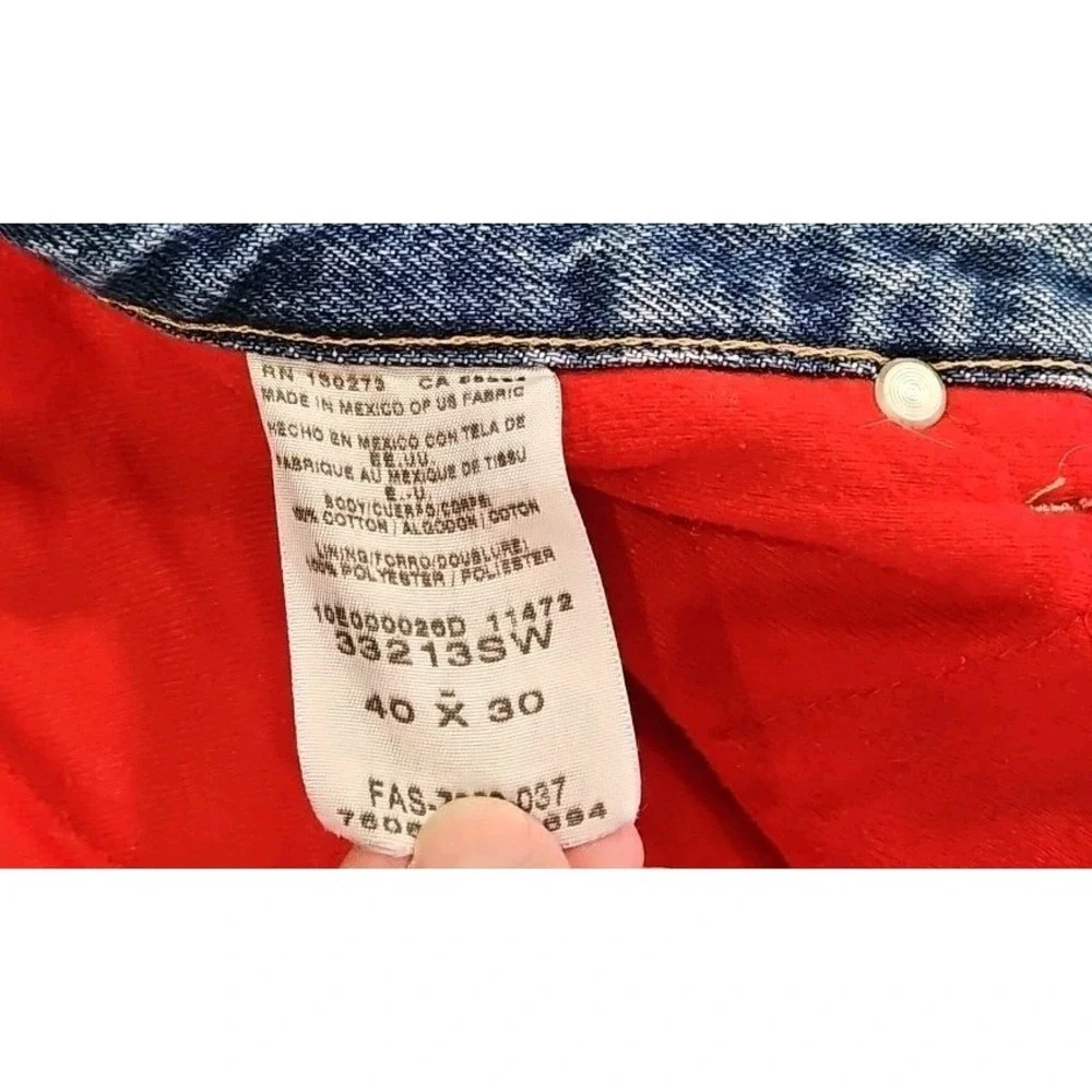 VTG Mens Wrangler Rugged Wear Thermal Jeans 40×30 - 3M Thinsulate Lining Fleece